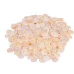 M Fabrics Natural Sea Shell Buttons Cream Mother of Pearl Round Buttons for Dresses Suits Kurtis Embroidery Sewing Art Craft DIY Clothing Accessories Pack of 288 Pieces