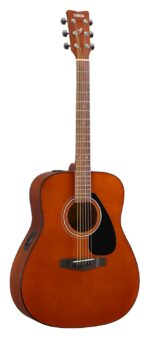 Yamaha FX280 Wood Brown Acoustic Guitar, Natural Brown Wood Finish, Classic Dreadnought Style with Black Pickguard, Musical Instrument for Beginners and Professionals Made In India - Image 2