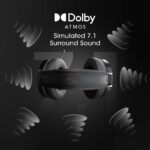 ZEBRONICS Zeb-Blitz USB Gaming Headphone with Dolby Atmos, RGB LED, Windows Software, Simulated 7.1 Surround Sound, 2.4 Meter Braided Cable, Flexible mic, Padded Headband and Ear Cushions(Black) - Image 3