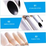 Worison 4 Pcs Round Hole Cutter Stainless Steel Circle Shaping Pottery Clay Sculpture Tools - Image 5