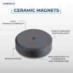 LifeKrafts Ceramic Magnets | 18×5 mm Round Disc | Pack of 10 | Grade 11 Small Strong Magnets | Multipurpose DIY, Craft, Refrigerator, Home, Office & School Use - Image 3