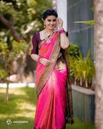 Jogal Women's Trendy Banarasi Kanjivaram Art Silk Saree, Zari Border with Blouse Piece Bridal Sari - Image 2