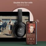 Noise Airwave Max 4 Wireless Over Ear Headphones with 70H Playtime, ENC, 40mm Driver, Low Latency(up to 40ms), Dual Pairing, BT v5.4 (Carbon Black) - Image 4