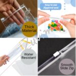 Multipurpose Transparent Storage Pouch, 25 Pack, 6x8 Inches, Transparent PVC, Zipper Closure, Jewelry, Makeup, Travel Accessories, Stationery, Personal Care Products - Image 5