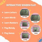 Wembley Educational Laptop for Kids Toys for 2-5 Years Learning Activity Computer Educational Toy for 3 Years Old Boy Learn Alphabet,Letter,Words,Games,Mathematics,Music,Logic Memory Tool,Multicolour - Image 3
