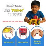 MakerVerse GobbleBot | DIY Electronic Robot Kit | Robot with Remote Control | Science Project for Age 8, 9, 10, 11, 12, 13, 14 (Wood) for Boys & Girls for Boys and Girls - Image 4