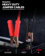 Belanto Jumper Cables for Car Battery (7ft,1500 AMP) Automotive Battery Booster Wire with Clamp, Emergency Battery Charging Cables, Jump Starting Dead or Weak Batteries for Car & Truck (1500 Amp) - Image 2