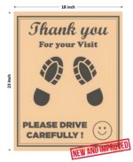 CONVRT® Car Disposable Paper Foot Mat for Car, Bus,Van,Truck,Crew Cab,SUV,Scooter,Car Printing Papers Sheets Car Floor Mats, Paper Interior Automotive Mats Universal Size, Brown (Pack of 50) - Image 2