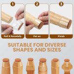 8 Pcs Silicone Chair Leg Floor Protectors, Premium Felt Furniture Pads for Hardwood Floors, Furniture Sliders for Chair Legs, Stool Leg Protectors Cap for Avoid Noise and Scratches(Large) - Image 4