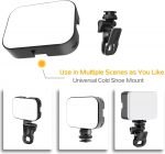Suicune Selfie Light for iPhone,Portable Phone Lights Clip, 3 Lighting Adjustment Modes Photography Lighting for iPhone/Video Recording/Camera/Laptop/iPad/Video Conference/TikTok/Vlog/Makeup