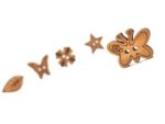 Wooden Butterfly Shape Buttons 2 Hole Sewing Buttons for Fashion/Replacement/Decorative/Jackets/Kurtis and Also Used DIY Art and Craft item (211 - Wooden BUTTERFLY Buttons 24 pcs) - Image 2