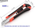 Worison 3pc18mm Heavy Duty Cutter Set with 30 Replacement Blades – Retractable, Compact Design for Extended Use in Office, Home, Crafting Etc - Image 4