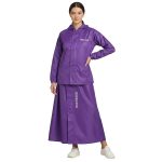Goodluck Women’s Waterproof Skirt Suit Raincoat Set with Hood | Heavy Duty Rain Protection | Lightweight Windproof | Waterproof Nylon | Outdoor Rainwear for Travel Hiking Cycling
