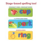 Skillmatics Preschool Learning Activity – Ready to Spell, Stage-Based Learning to Improve Vocabulary & Spelling, Educational Toy, Gifts for Boys & Girls Ages 4, 5, 6, 7 - Image 3