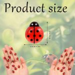 100PCS Glow in Dark Ladybug Ornaments, Luminous Miniatures for Garden Decor, Miniature Things and Miniature Decorative Items for Outdoor Yard Patio Landscape Layout - Image 2