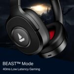 boAt Rockerz Plus 550 ANC, (~40dB) Hybrid ANC, 80Hrs Playback, 40ms Low Latency Beast Mode, 40mm Drivers, BT v5.4, Bluetooth Headphones, Wireless Headphone with Mic (Cosmic Black) - Image 6