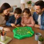 Montessori Memory Matching Game for Kids Age 3+ | Flipping Chess Match Board Game with Animal & Fruit Pattern Chips | Parent Child Educational Puzzle Toy for Memory, Focus & Early Learning - Image 7
