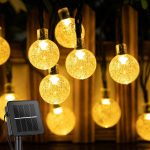 XERGY 30Led'S Crystal Globe Solar String Lights Outdoor, Waterproof Solar Outdoor Lights with 8 Lighting Modes, Solar Globe Lights for Garden Tree Patio Party Christmas (Warm White), 6.35 Meter - Image 7
