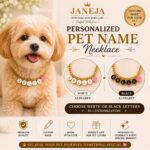 Personalized Pet Name Necklace for Dogs & Cats | Custom Pet Name Charm Necklace | Adjustable Gold Plated Pet Jewellery | Customized Gift for Pet Lovers - Image 3