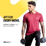 Boldfit Gym Regular Fit T Shirt for Men Polyester Blend Round Neck Active Tshirt for Men Quick Dry Active Wear T Shirts Dry Fit T Shirts for Gym & Sports Wear Anti Odor Training Tshirt - Image 4