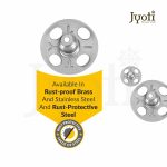 Jyoti Snap Fastener (10 Sets of Size 3 / 12mm of Brass Material in Nickel Finish) Metal Thickened, Rust Proof Sewing Buttons, Used for Leather Craft/Canvas/Jeans/Jackets/DIY Items - Pack of 5 Cards - Image 6