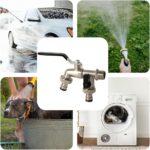 HASTHIP® Water Tap, Garden Faucet Splitter, 1 in 2 Out Zinc Alloy Hose Y-Connector, Dual Water Tap Adapter with Individual Shut-Off Valves for Garden, Lawn & Outdoor Irrigation - Image 7