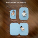 Bloon Playmat | Cushioned Fabric Play Mat with Waterproof Layer for Babies | Ideal Thickness for Tummy Time, Crawling & Sitting Up | Extendable by Design | 3ft x 4ft | Ages 0+ |Blue - Image 6