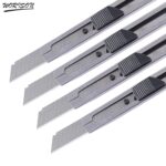 Worison Stainless Steel 18mm Cutter for Cutting Papers, Wallpapers, Cardboard, Vinyl, Tapes etc set of 4pc - Image 3