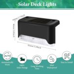 BRITSPEAR Solar Light Outdoor Garden Waterproof Stair Deck Pool Patio Fence Gate Yard Floor Step Railing Balcony Sunlight for Home (4, Standard) - Image 2
