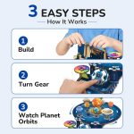 Smartivity DIY Solar System Kit | Gear-Driven Working Model of Planets | Birthday Gift for Boys & Girls 8-14 YearsI Build, Rotate & Explore Astronomy | Learn Solar System & Science Facts - Image 3
