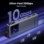 UGREEN Uno USB C Hub 6-in-1, 4K@60Hz HDMI, 10Gbps USB C & A Data, PD Ports | Type C Adapter for PC Tablet Phone Compatible with MacBook Air, iPad, iPhone 17/16/15 Pro and More - Image 5