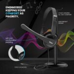 Dyazo Computer Wired Headphones | Headset with Mic | 3.5 MM Jack | Compatible for Laptops, PC, Notebooks (Black) - Image 5