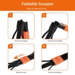 Amazon Basics Folding Jaw Clamp Poop Scooper | Pet Waste Picker | Large - Image 4