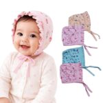 2 Pcs New Born Baby Boy and Baby Girl Cap/Hat/Topi Combo Set | Tie Knot Hosiery Cotton Infant Cap for 0-3, 3-6, 6-9, 9-12 Months