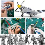 Serplex® 21Pcs Gundam Model Tools Kit with Box Multi-purpose DIY Hand Craft Tools with Screwdriver, Tweezers, Diamond File, Engraving Cutter, Scissors, Stainless Steel Ruler, Polishing File, More - Image 3