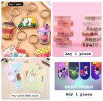 Le Delite Kids Stationery goody Gift Box, any 10 Piece Cute Items, Party Return Gifts, Birthday Favors, School Supplies with Pen, Pencil, Eraser, Sharpener, Keychain, Diary, Bookmark, Folder, Tape - Image 3