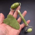 Ladista Facial Massager Jade Roller & Gua Sha Tool Natural Himalayan Stone for Face Neck Healing Skin Wrinkles & Serum Application - Image 4