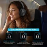 Dyazo Wired Headset with Microphone | Active & Environmental Noise Cancellation | 3-in-1 USB, Type-C & 3.5mm Connectivity | in-Line Controls | On-Ear Headphones for PC, Mobile Phone & Laptop (Black) - Image 10