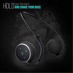 B95 Small Bluetooth on Ear Headphones Wrap Around Head - Sports Wireless Headset with Built in Microphone and Crystal-Clear Sound, Foldable and Carried in the Purse, and 12-Hour Battery Life, Black - Image 4