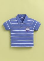 Pure Cotton Collared T-Shirt and Half Pant Set for Kids - Image 8