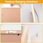 303Pcs Picture Hanging Kit, Picture Hangers Assorted Kit with Heavy Duty Picture Hanging Hooks/Hardware Nails/Sawtooth/Wire/D Rings/Level, Metal Picture Wall Hooks for Frame Canvas Mounting - Image 5
