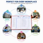 Tia Crafts Muster Attendance Register Book | Daily Employee, Time in/Out, Signature, Remarks Register | Office, Factory, School, Society & Business Attendance Record (2, 140 Pages) | Daily Employee Record, Time In/Out Log, Office & School Use, Signature Column, Factory & Business - Image 7