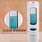 BATH GURU Wall Mounted Soap Dispenser for Bathroom, Kitchen & Office, 400 ml Each, White & Black, Pack of 2, ABS Plastic Liquid Soap, Shampoo, Sanitizer & Lotion Dispenser with Mounting Hardware - Image 5