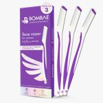 Bombae Reusable Face Razor For Woman Facial Hair - 3 Eyebrow Razor| Instant Glow & Painless Hair Removal | For Eyebrows, Upper Lip, Chin, Peach Fuzz, Forehead, Unibrow, Sideburns