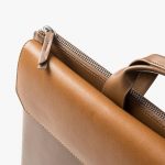 DailyObjects Leather Urban Tech Briefcase Bag | Laptop Messenger Bag with Sturdy Handle | Detachable Shoulder Strap | Magnetic Closure & Trolley Sleeve | Compatible with MacBook & Laptops Upto 14 Inch - Image 9