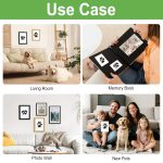 echosari 2 Pack Inkless Paw Print Kit for Dogs & Cats, Clean Touch Pet Paw & Baby Handprint Kit, Mess Free Dog Nose Print Keepsake with 2 Wooden Frames, Gift for Pet Lovers & New Moms (Medium) - Image 3