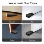 Rubber Door Stopper Wedge, Heavy Duty Anti-Slip Door Holder & Blocker with Strong Grip for Tiles, Marble, Wood, Carpet & Cement Floors | Home, Office, School & Warehouse Use (Black, Pack of 3) - Image 7