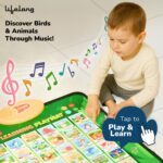 Lifelong Smart Learning Playchart Playmat for Kids 2+ Years, Quiz & Spelling Modes, English Hindi Picture Words, Music, Touch Activated Educational Mat, Alphabet Numbers Animals Birds - Image 2