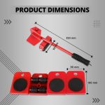 Furniture Lifter/Shifter Tool - 4 Pcs 3.9"x3.15" Slides Kit, Move Roller Tools Max Up for 150KG/331LBS, 360 Degree Rotatable Pads, Easily Redesign and Rearrange (Pack of 1) - Image 6