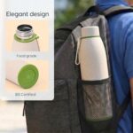 Eha Earth Friendly Motiva Insulated Water Bottle Made with Rice Husk, 600ml | Stainless Steel Water Bottle for Kids & Adults | Bottle for Men and Women| Leak Proof | 1 Unit - Image 8